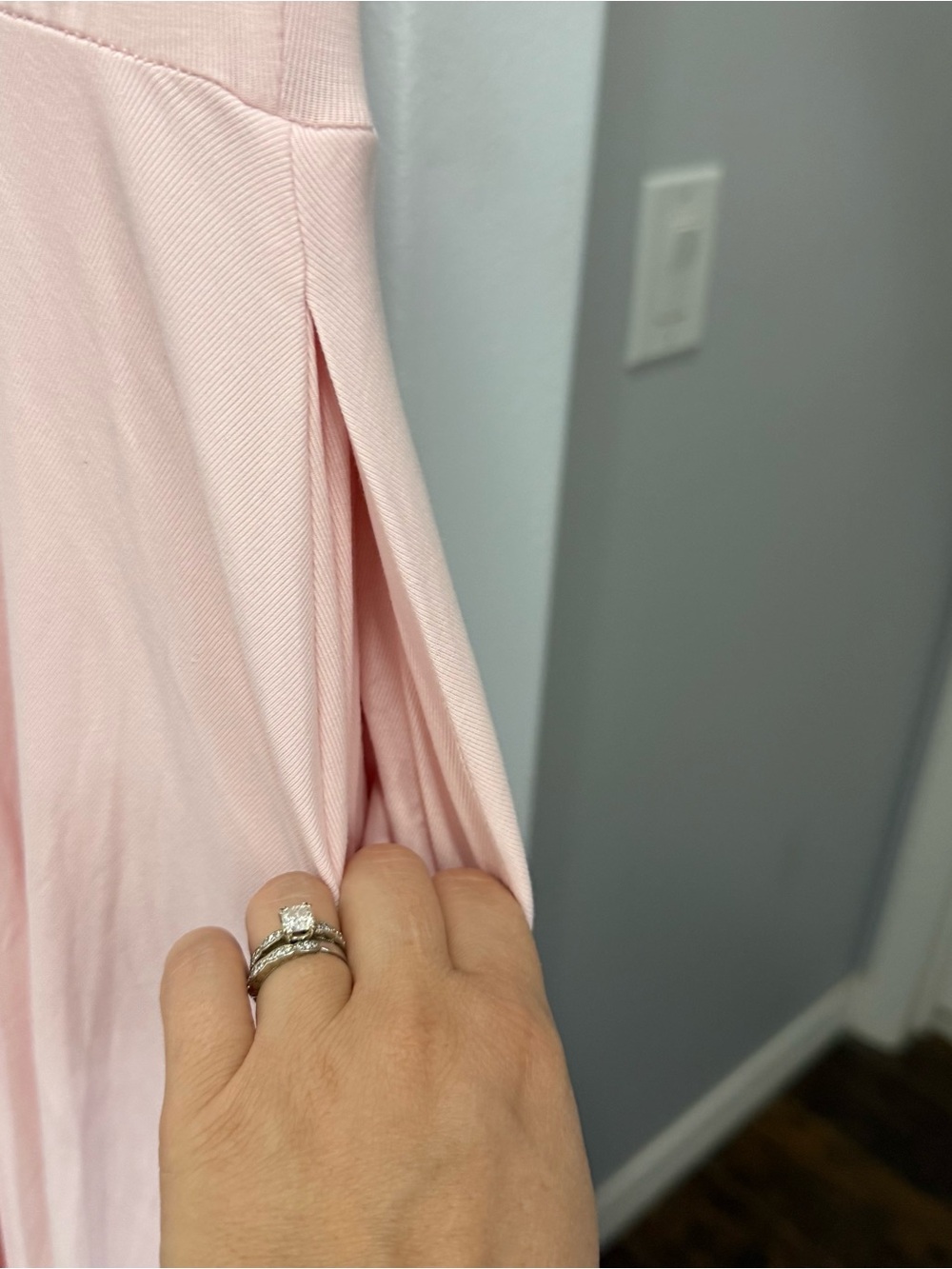 NWT OGL Eco-SkinKiss® Flutter Sleeve New Airy Bra Midi Dress Pink Size Small - Picture 6 of 7